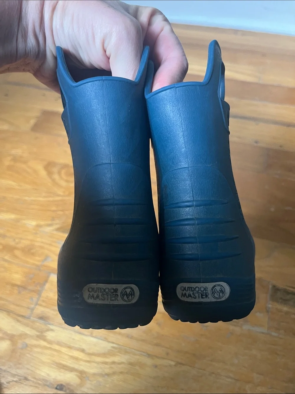 Kids' Outdoors Masters Blue Waterproof Rain Boots